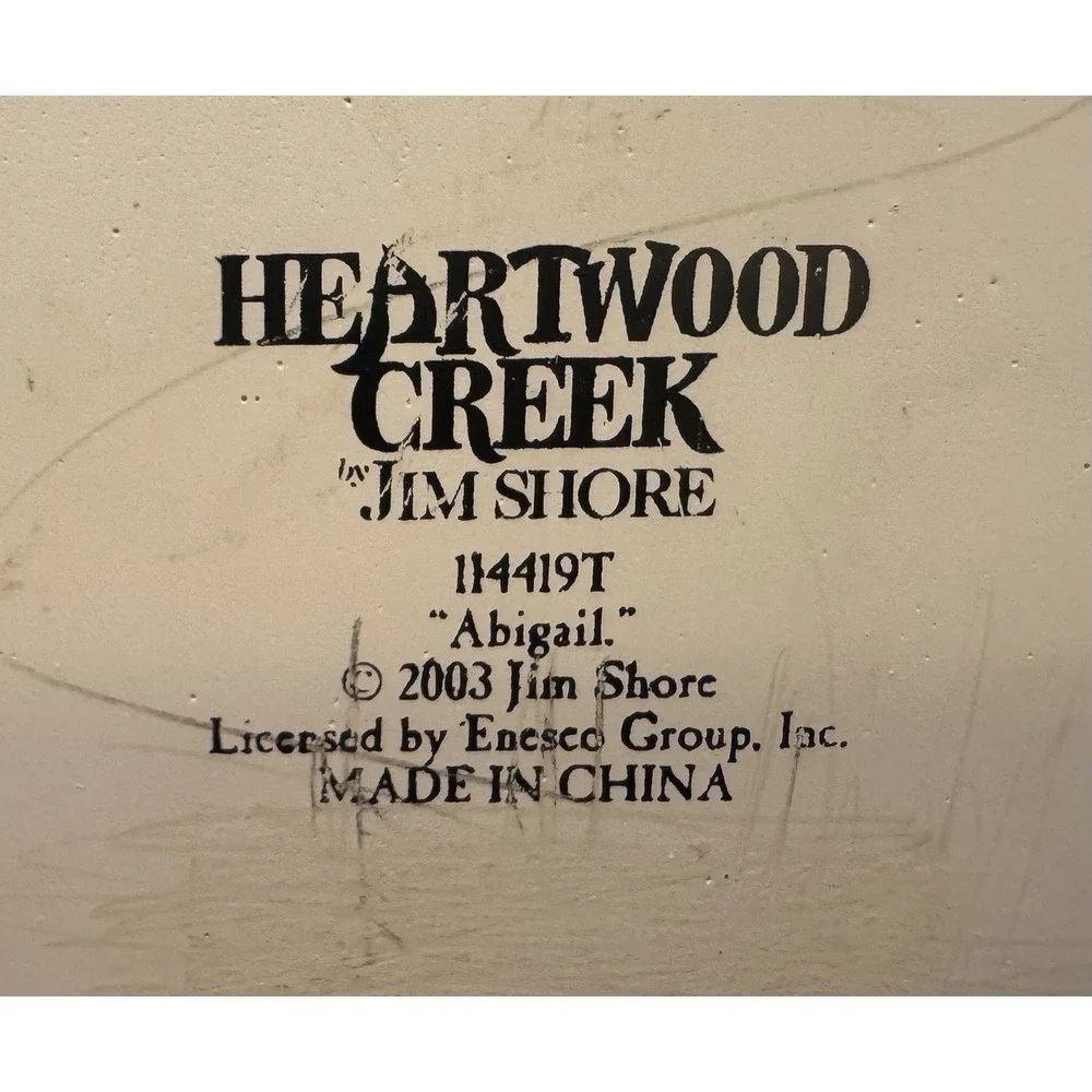 Jim Shore Abigail Patchwork Fat Cat Figurine Heartwood Creek 2003 Enesco 6